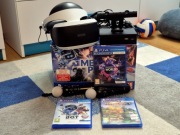 Playstation VR ZVR2 PS4 PS5 Zestaw Plus Kontrolery Move Minecraft VR Astro