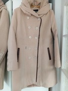 Płaszcz Damski Beżowy Wełna Tango 42/44 Elegancki Midi