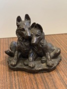 Urocza Stara figurka psy 