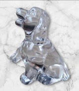 Figurka szczeniaka Cocker Spaniela z kryształu Princess House, vintage 