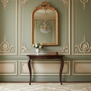 Ręcznie wykonana konsola w stylu Ludwik – Lite drewno | Dowolny kolor