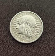 2 zł złote Głowa Kobiety 1933 r.- SREBRO - Bardzo ładne