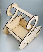 Koszyk łabędź na kwiaty,  cukierki, dzień babci