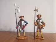 Landsknechci z halabardami .Figurki .