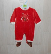 czerwony świąteczny pajacyk Mikołaj Laredoute