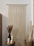 Makrama firana zasłona na drzwi kotara