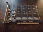 ADAPTER PRZEJŚCIÓWKA SSD m.2 NVMe PCIE X16