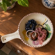 Ceramiczny Poêlon Vallauris Dziewczęta Vintage Lata 60. Francja