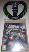 Monster Jam Path od Destruction + kierownica konsola Sony PlayStation 3 ps3