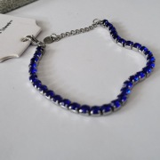 Bransoletka typu tennis. Kolor kobaltowy