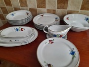 Serwis zestaw obiadowy porcelanowy  wzór kaszubski Lubiana na 6 osób