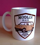 Kubek Fiat 126p ceramika 330ml - Wesołe maluchy 126p