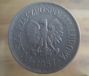 1 zł 1957 piękny stan