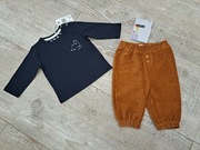 T-shirt dł rękaw + spodnie cienkie - rozm 68