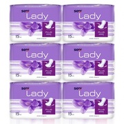 SENI LADY PLUS  wkładki urologiczne 6/6  komplet 6op./po 15szt.