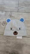 Anna czapka miś bawełniana rozmiar 36 z uszkami 
