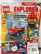 Czasopismo Lego Explorer + samochód wóz strażacki 11969