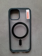 Etui iPhone 12/12 Pro  Magnetic Wireless Charge Magsafe Black Velvet Matt