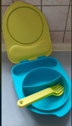 Tupperware Dzielony pojemnik na Lunch ze sztućcami