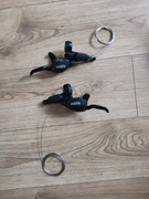 Klamkomanetki Shimano Deore 3x9 prawa i lewa. Nowe. Dualcontrol