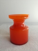 Wazon szklany skandynawski pomarańczowy retro