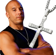 Naszyjnik Srebrny Krzyż Toretto Vin Diesel Szybcy i Wściekli