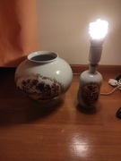Lampka dekoracyjna plus wazon vintage