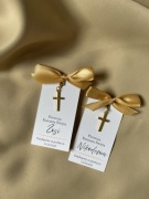 Podziękowania na Pierwszą Komunię Świętą brelok krzyżyk