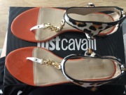Sandały Just Cavalli skórzane