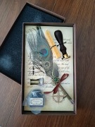 Ekskluzywny zestaw do kaligrafii, pawie pióro 