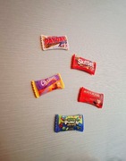 Magnesy na lodówkę cukierki batoniki Skittles 5 szt nowe