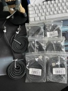 Pakiet 7 kabli do Apple IPhone. Cena za całość.