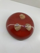 przycisk do papieru MUSZLE zalane tworzywem, vintage prl ddr