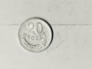 Moneta 20 groszy z roku 1973 . PRL .