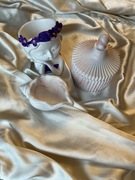 Zestaw dekoracyjny z gipsu – pojemnik dziewczynka, szkatułka, muszla