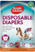 SIMPLE SOLUTION JEDNORAZOWE PIELUCHY DLA PSÓW 12 SZT rozmiar L/XL 