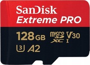 Karta pamięci SANDlSK Extreme PRO 128GB micro SD 200MB/s z adapterem