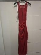 Suknia maxi bordowa balowa ślubna xxs xs