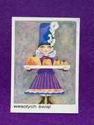 Irena Janczewska Pocztówka Wielkanoc Wesołych Świąt