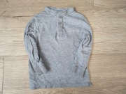 Okaidi * dziecięca szara bluzka koszulka polo z długim rękawem * 92/98