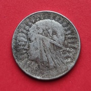 5 ZŁOTYCH GŁOWA KOBIETY 1933 rok - srebro AG nr 5