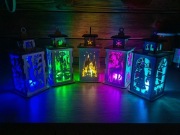 Lampion świąteczny/ adwentowy roraty ze sklejki