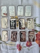 Bardzo rzadki - znaki zodiaku 12 szt. Srebro american royal mint