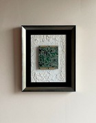 Obraz olejny 3D. Płytka drukowana.