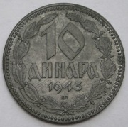 Serbia 10 dinarów 1943 -