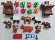 LEGO Duplo - zwierzątka domowe , drzewka i dodatki - używane