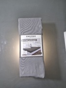 Prześcieradło Satynowe z Mikrowłókna z Gumką Szare 200x200x25 