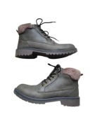 Nowe damskie buty trapery botki 37 khaki z futerkiem BonPrix