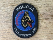 Naszywka policyjna Policja przewodnik psa osmologiczną