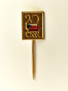 Znaczek 20 lat CSSR (Czechosłowacja)